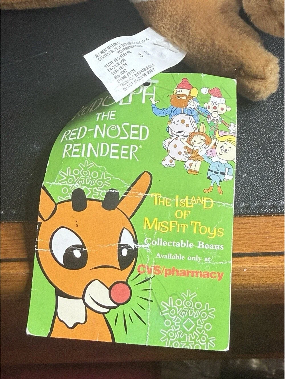 NWT Stuffins 1998 King Moonracer Rudolph Island Of Misfit Toys Ornament, 5x7”